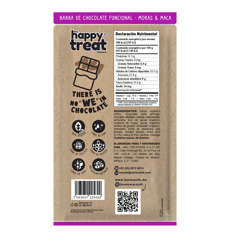 Happy Treat - Chocolate Sabor Moras & Maca