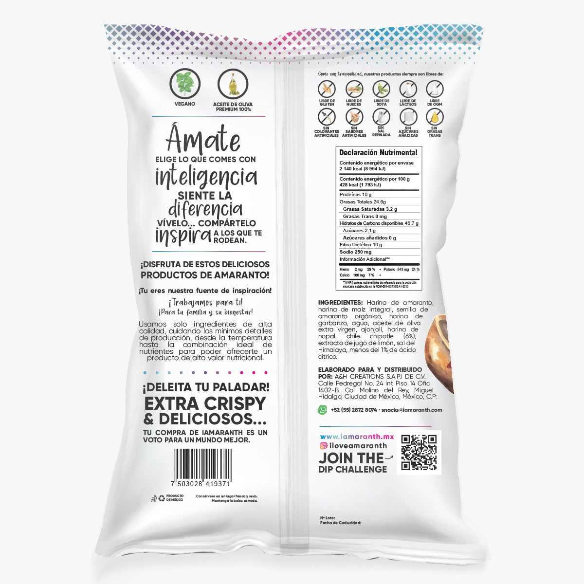 Amaranth Charris - Chipotle y Sal del Himalaya - 500g