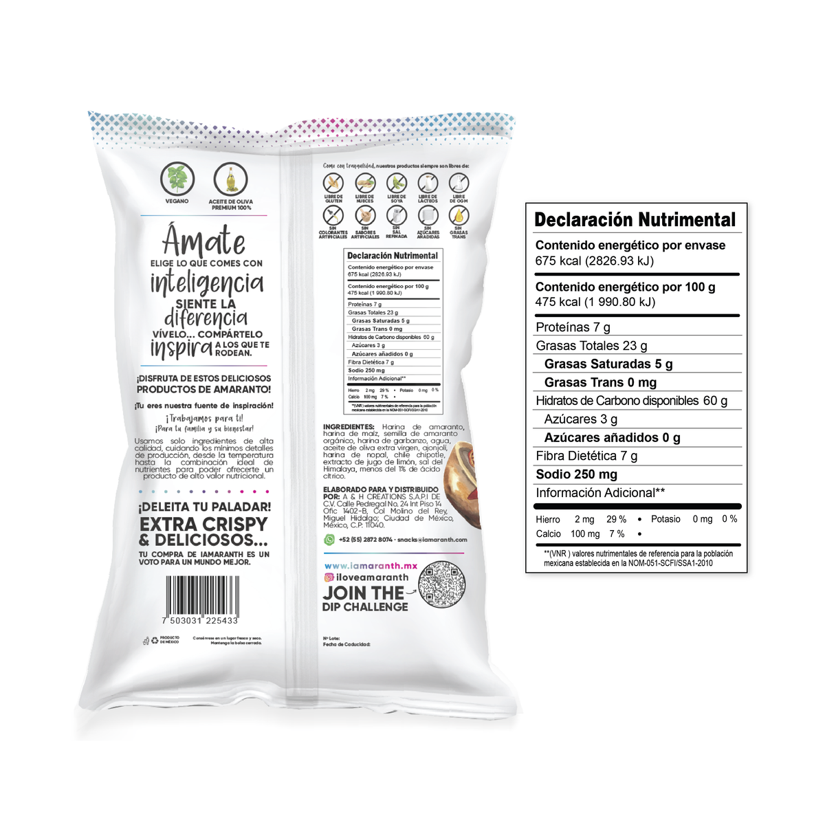 Amaranth Charris - Chipotle y Sal del Himalaya - 142g