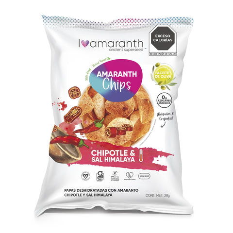 Amaranth Chips - Chipotle y Sal Himalaya 28gr