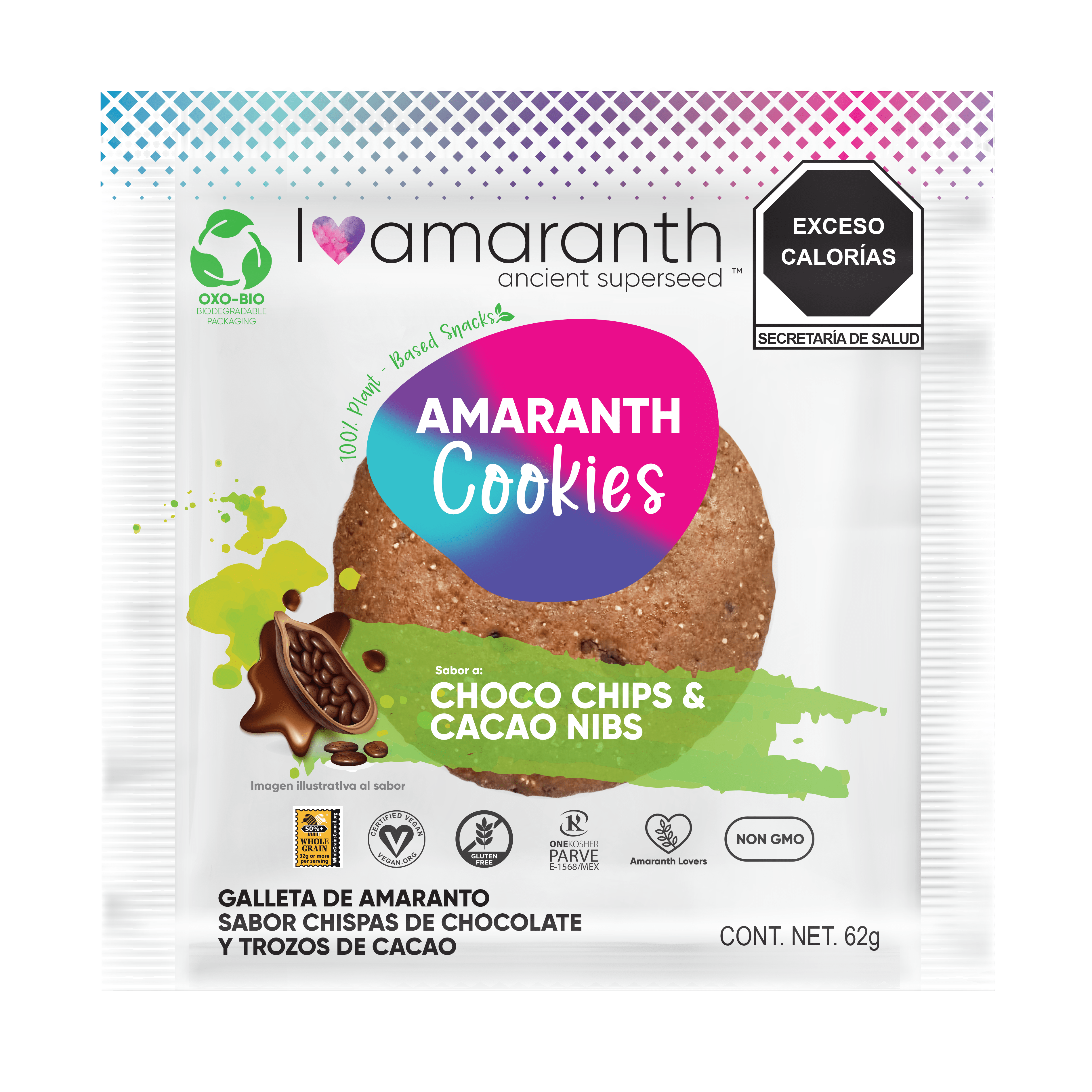 Amaranth Cookies - Choco Chips & Cacao Nibs