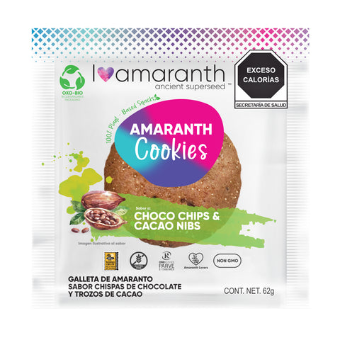 Amaranth Cookies - Choco Chips & Cacao Nibs