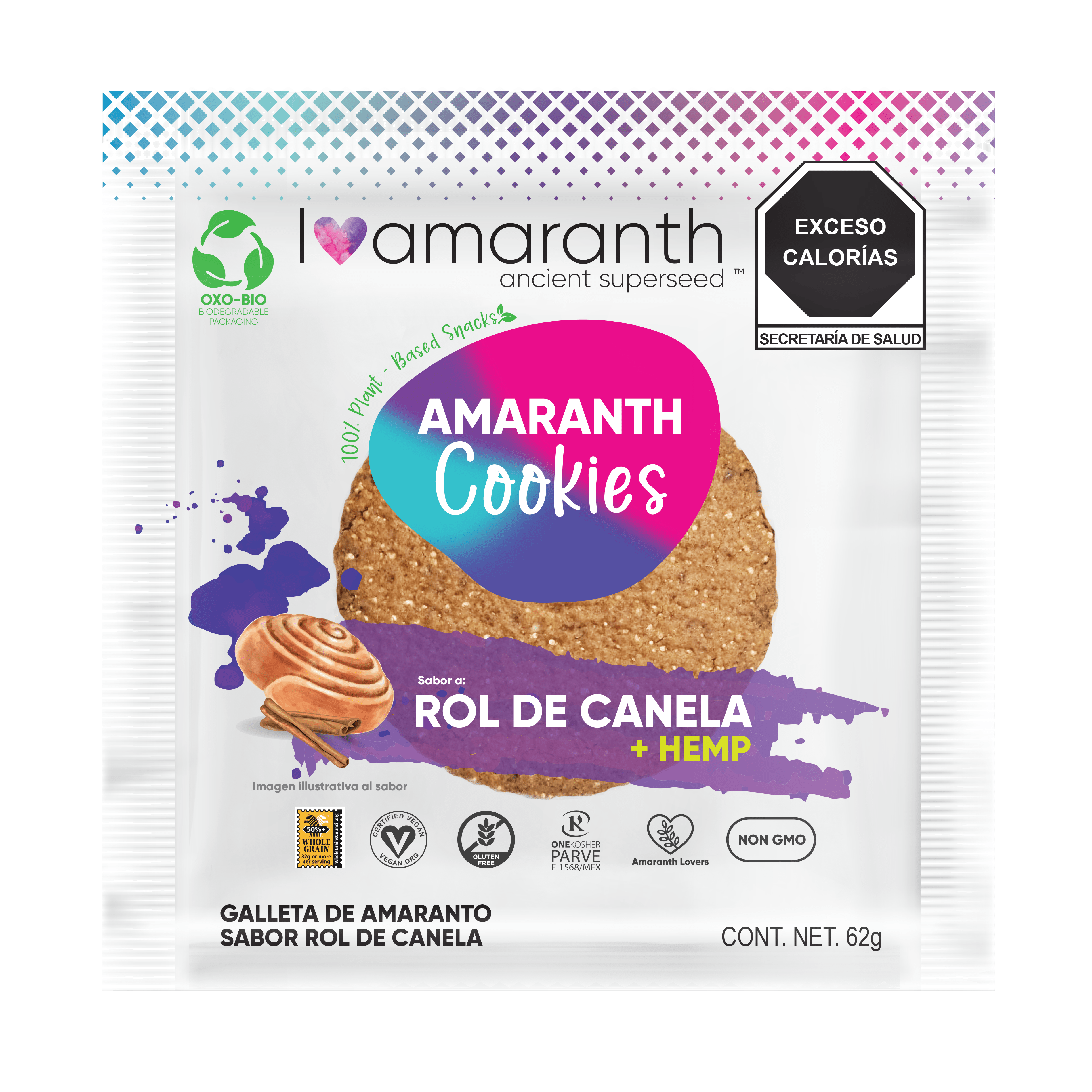 Amaranth Cookies - Rol de Canela + HEMP