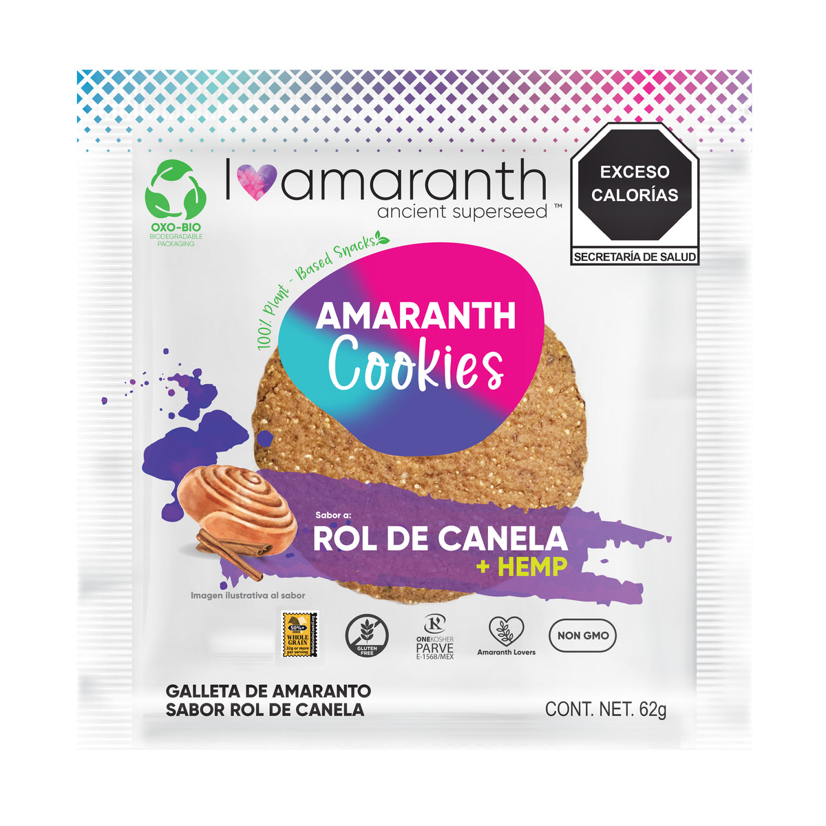 Amaranth Cookies - Rol de Canela + HEMP