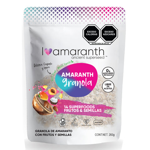 Amaranth Granola - 14 Superfoods +  Frutas & Semillas