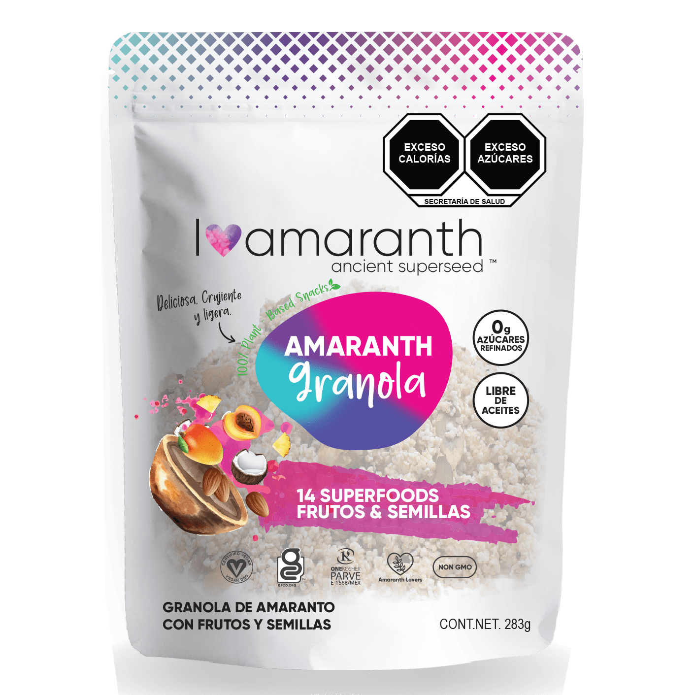 Amaranth Granola - 14 Superfoods +  Frutas & Semillas