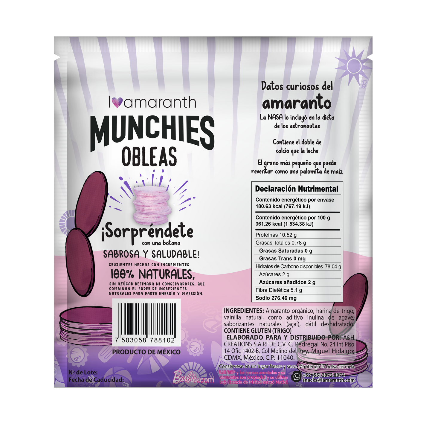 Obleas Munchies Açaí