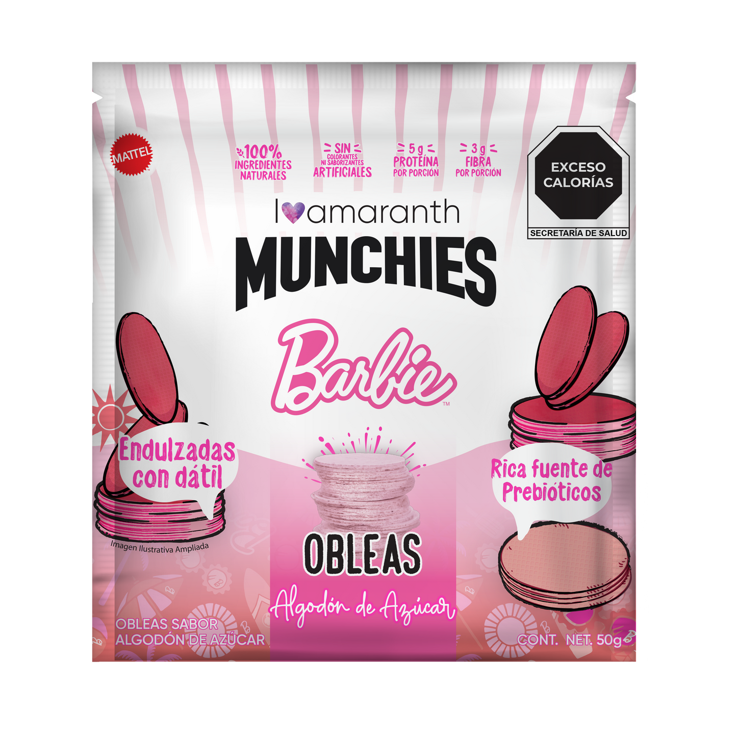 Obleas Munchies Algodón de Azúcar