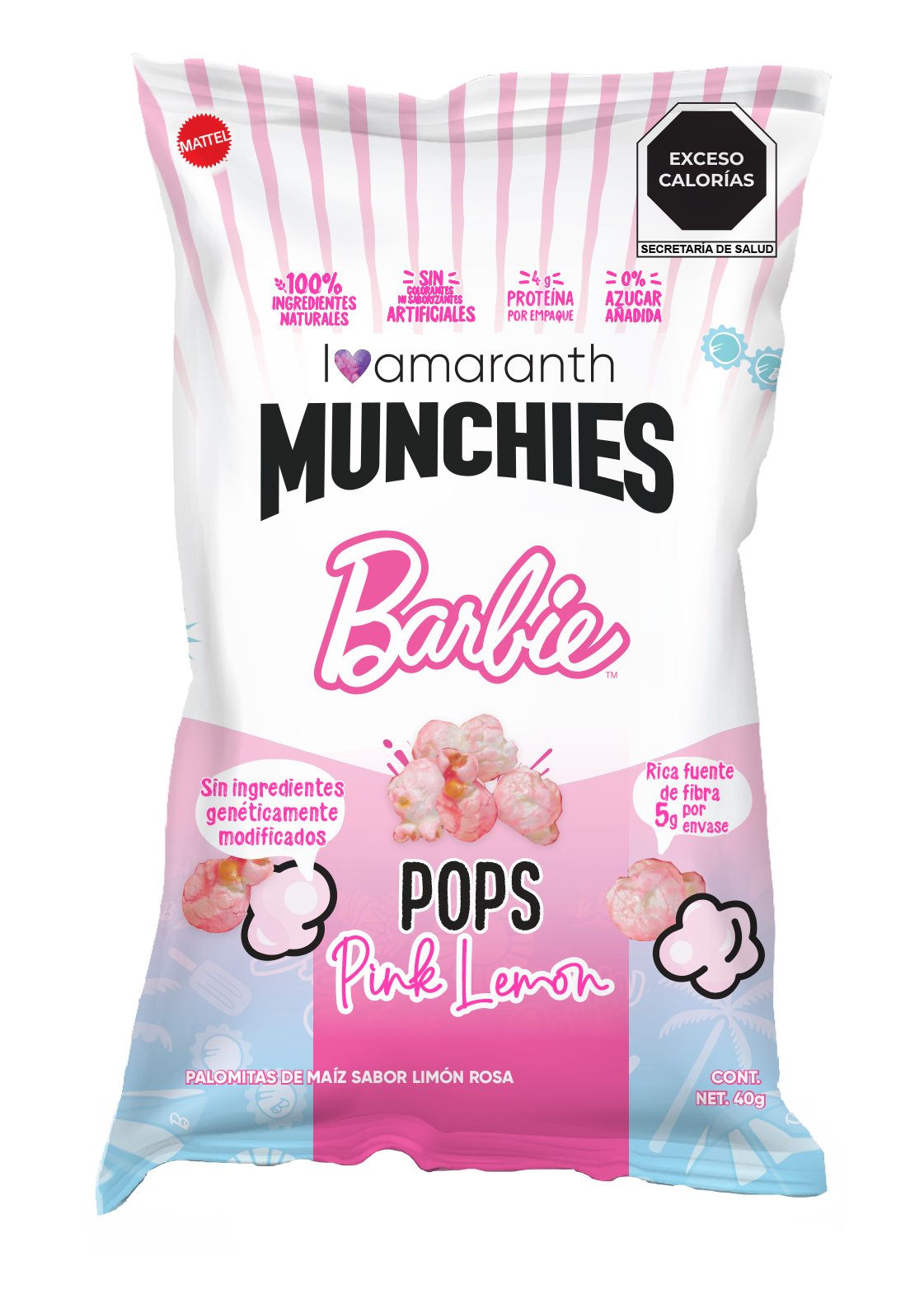 Munchies Pops Pink Lemon