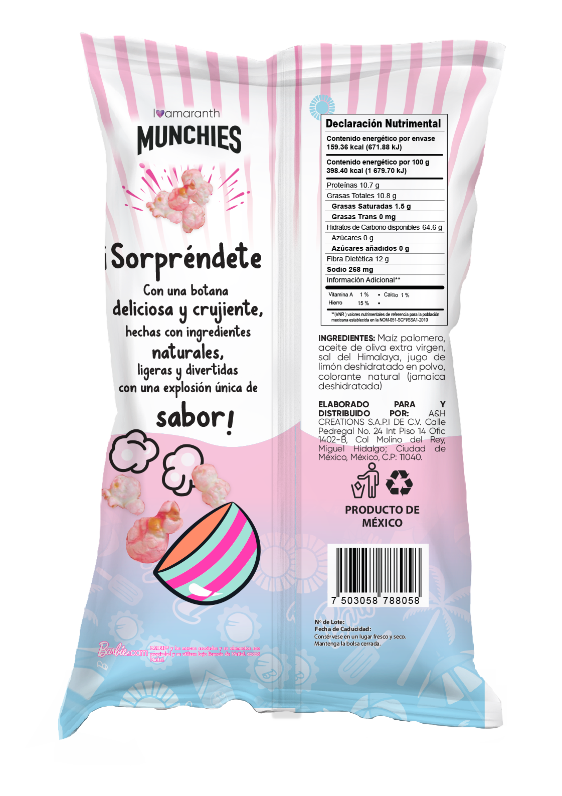 Munchies Pops Pink Lemon