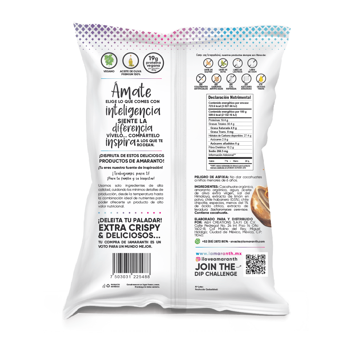 Amaranth Nuts - Habanero & Sal del Himalaya 142Gr