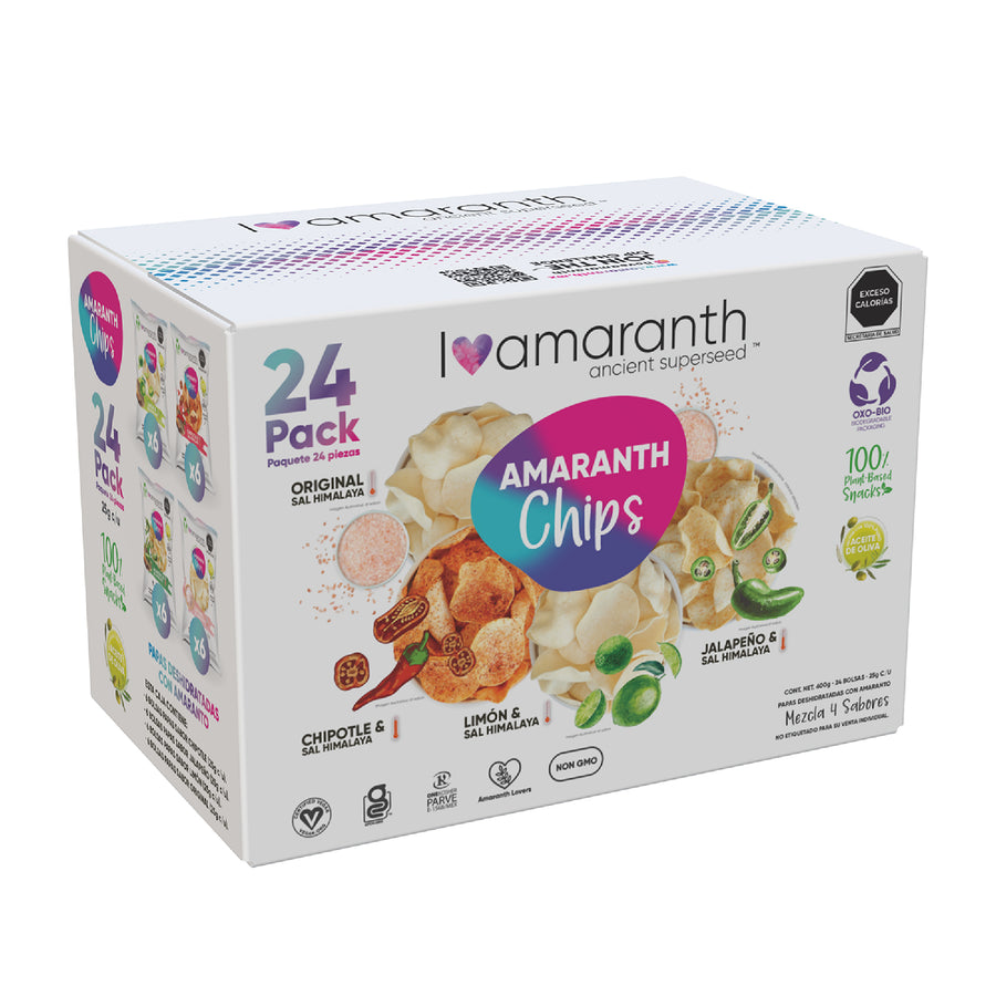 Amaranth Chips - 24 pack 25 g