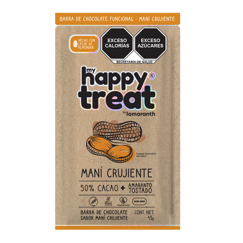 Happy Treat - Chocolate Sabor Maní Crujiente