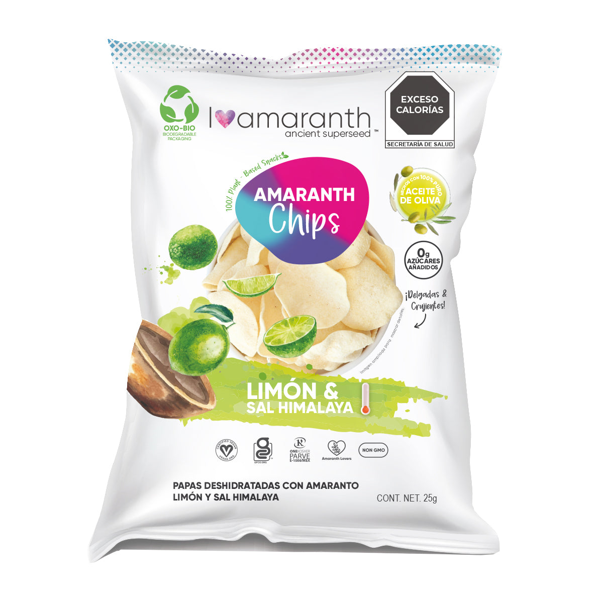 Amaranth Chips - 24 pack 25 g