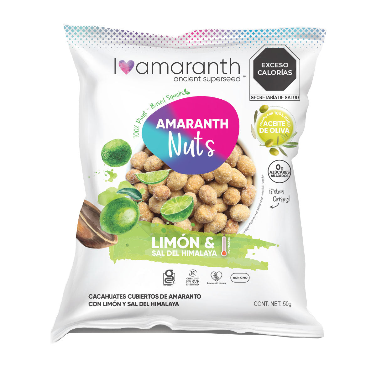 Amaranth Nuts - Limón & Sal del Himalaya 50gr