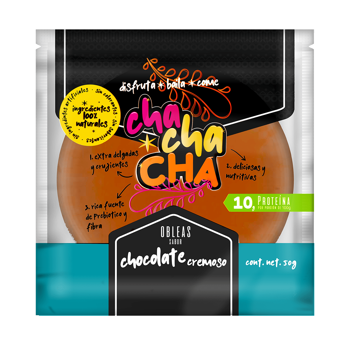 Cha Cha Cha - Obleas Chocolate Cremoso